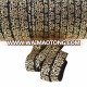 15mm gold heart damask printed  fold over elastic ribbon FOE for headband