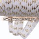 5/8 inch gold anchor printed  fold over elastic ribbon FOE for headband